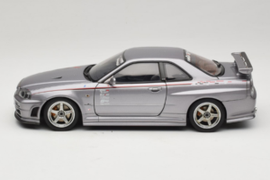 Nissan Skyline GT-R R34 Nismo S-Tune Sudrabs AUTOart 1:18 77358 Metāls — attēls 4 no 8