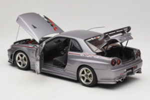 Nissan Skyline GT-R R34 Nismo S-Tune Sudrabs AUTOart 1:18 77358 Metāls — attēls 5 no 8