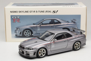 Nissan Skyline GT-R R34 Nismo S-Tune Sudrabs AUTOart 1:18 77358 Metāls — attēls 8 no 8