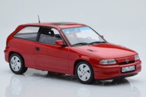 Opel Astra F GSi Sarkans Norev 1:18 183672 Metāls — attēls 4 no 6