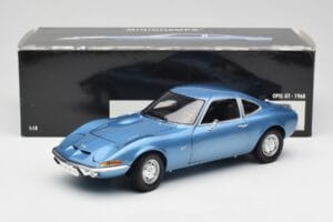 Opel GT Zils Minichamps 1:18 180049020 Metāls — attēls 8 no 8