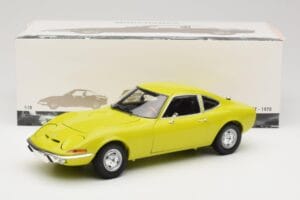 Opel GT Dzeltens Minichamps 1:18 180049032 Metāls — attēls 8 no 8