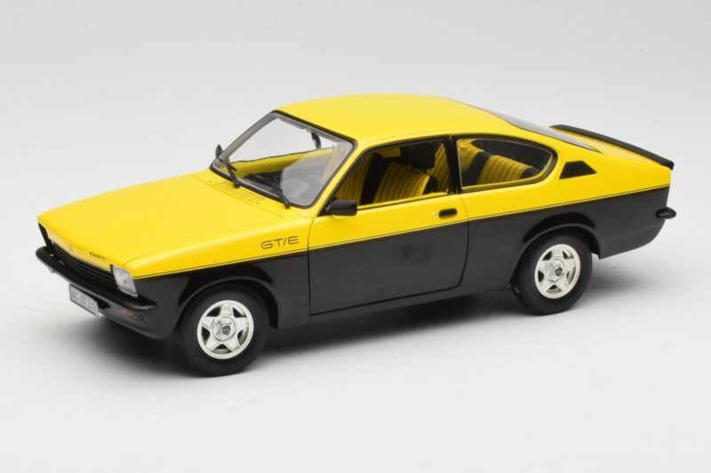 Opel Kadett C GT/E Dzeltens & Melns Minichamps 1:18 180045521 Metāls