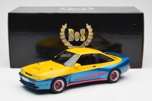 Opel Manta Dzeltens Zils BoS Models 1:18 BOS279 Metāls — attēls 6 no 6