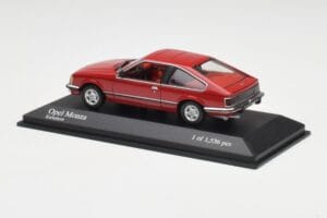 Opel Monza A Sarkans Minichamps 1:43 400045121 Metāls — attēls 3 no 4