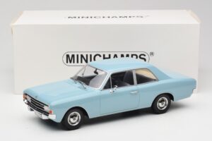 Opel Rekord C Gaiši Zils Minichamps 1:18 107047002 Metāls — attēls 6 no 6
