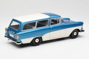 Opel Rekord P1 Caravan Zils Metallic Minichamps 1:18 180043210 Metāls — attēls 3 no 8