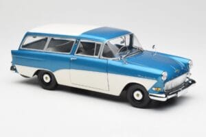 Opel Rekord P1 Caravan Zils Metallic Minichamps 1:18 180043210 Metāls — attēls 6 no 8