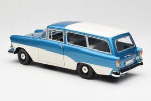 Opel Rekord P1 Caravan Zils Metallic Minichamps 1:18 180043210 Metāls — attēls 7 no 8