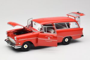 Opel Rekord P1 Caravan Feuerwehr Neuenkirchen Minichamps 1:18 180043291 Metāls — attēls 2 no 8