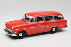 Opel Rekord P1 Caravan Feuerwehr Neuenkirchen Minichamps 1:18 180043291 Metāls