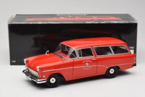 Opel Rekord P1 Caravan Feuerwehr Neuenkirchen Minichamps 1:18 180043291 Metāls — attēls 8 no 8