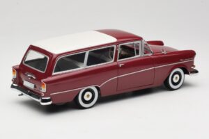 Opel Rekord P1 Caravan Sarkans Minichamps 1:18 180043211 Metāls — attēls 3 no 8