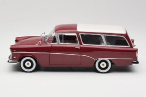 Opel Rekord P1 Caravan Sarkans Minichamps 1:18 180043211 Metāls — attēls 4 no 8