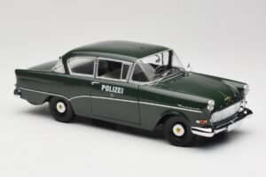 Opel Rekord P1 Polizei Minichamps 1:18 180043290 Metāls — attēls 6 no 8