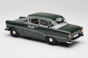 Opel Rekord P1 Polizei Minichamps 1:18 180043290 Metāls — attēls 7 no 8