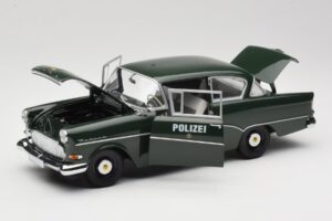 Opel Rekord P1 Polizei Minichamps 1:18 180043290 Metāls — attēls 2 no 8
