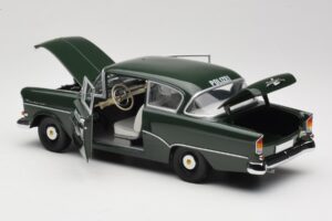 Opel Rekord P1 Polizei Minichamps 1:18 180043290 Metāls — attēls 5 no 8