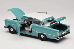 Opel Rekord P1 Tirkīzzils Minichamps 1:18 180043200 Metāls — attēls 5 no 8
