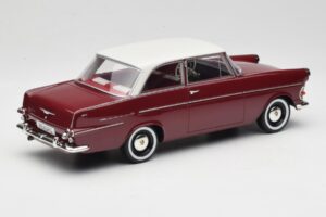 Opel Rekord P2 Tumši Sarkans & Balts BoS Models 1:18 BOS415 Sveķi — attēls 2 no 6