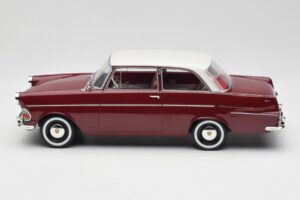 Opel Rekord P2 Tumši Sarkans & Balts BoS Models 1:18 BOS415 Sveķi — attēls 3 no 6