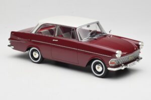 Opel Rekord P2 Tumši Sarkans & Balts BoS Models 1:18 BOS415 Sveķi — attēls 4 no 6