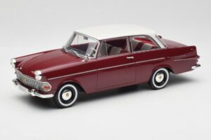 Opel Rekord P2 Tumši Sarkans & Balts BoS Models 1:18 BOS415 Sveķi