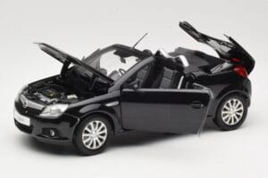 Opel Tigra TwinTop B Melns Norev 1:18 183600 Metāls — attēls 2 no 8