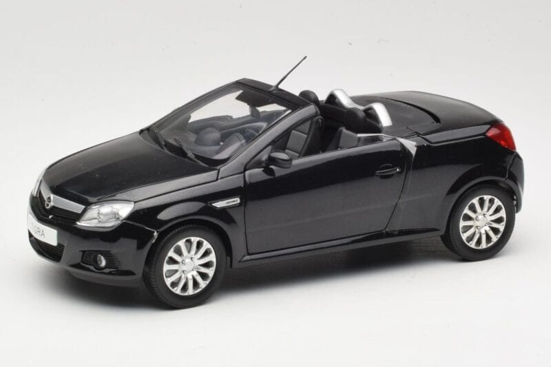 Opel Tigra TwinTop B Melns Norev 1:18 183600 Metāls