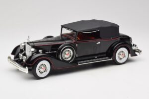 Packard Kabriolets Melns Anson 1:18 30397 Metāls