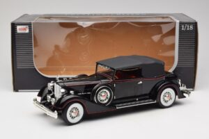 Packard Kabriolets Melns Anson 1:18 30397 Metāls — attēls 8 no 8