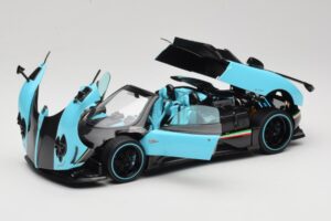 Pagani Zonda Uno Carbon Gaiši Zils Almost Real 1:18 850630001 Metāls — attēls 2 no 8