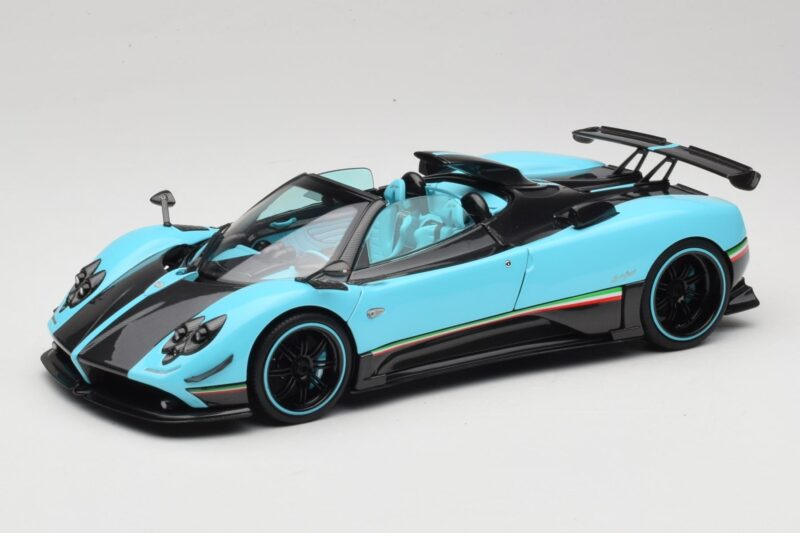 Pagani Zonda Uno Carbon Gaiši Zils Almost Real 1:18 850630001 Metāls