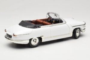 Panhard PL17 Kabriolets Balts Solido 1:18 8174 Metāls — attēls 3 no 8