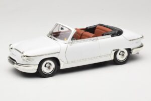 Panhard PL17 Kabriolets Balts Solido 1:18 8174 Metāls