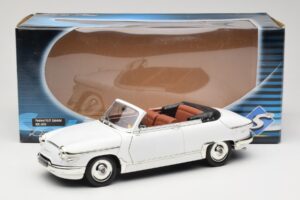 Panhard PL17 Kabriolets Balts Solido 1:18 8174 Metāls — attēls 8 no 8