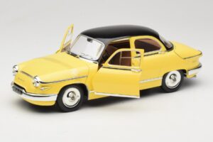 Panhard PL17 Dzeltens Solido 1:18 8173 Metāls — attēls 2 no 8