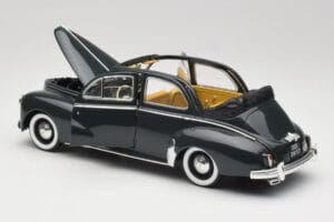 Peugeot 203 Kabriolets Melns Solido 1:18 8156 Metāls — attēls 5 no 8