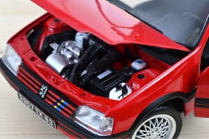 Peugeot 205 GTi 1.9 PTS Deco Vallelunga Sarkans Norev 1:18 184846 Metāls — attēls 3 no 3