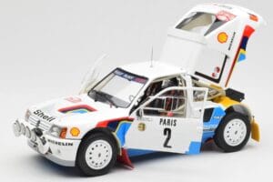 Peugeot 205 T16 #2 A. Vatanen / T. Harryman Rally Monte Carlo 1985 Norev 1:18 184864 Metāls — attēls 2 no 8