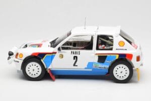 Peugeot 205 T16 #2 A. Vatanen / T. Harryman Rally Monte Carlo 1985 Norev 1:18 184864 Metāls — attēls 4 no 8