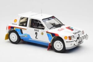 Peugeot 205 T16 #2 A. Vatanen / T. Harryman Rally Monte Carlo 1985 Norev 1:18 184864 Metāls — attēls 6 no 8