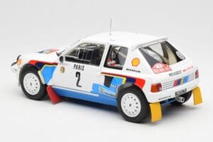Peugeot 205 T16 #2 A. Vatanen / T. Harryman Rally Monte Carlo 1985 Norev 1:18 184864 Metāls — attēls 7 no 8