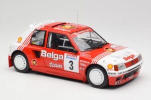 Peugeot 205 T16 #3 B. Darniche / A. Mahe Rally Ypres 1985 IXO 1:18 18RMC135 Metāls — attēls 4 no 6