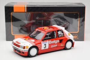 Peugeot 205 T16 #3 B. Darniche / A. Mahe Rally Ypres 1985 IXO 1:18 18RMC135 Metāls — attēls 6 no 6