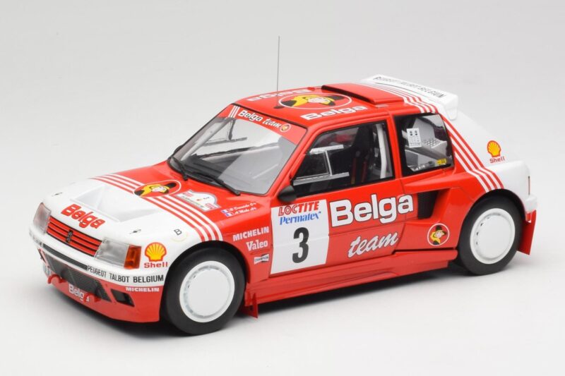 Peugeot 205 T16 #3 B. Darniche / A. Mahe Rally Ypres 1985 IXO 1:18 18RMC135 Metāls