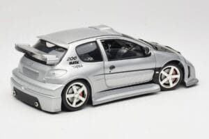 Peugeot 206 MTK Sudrabs Solido 1:18 1817 Metāls — attēls 3 no 8