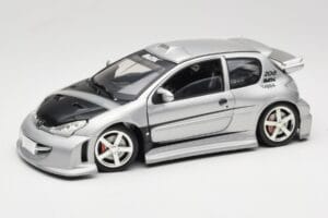 Peugeot 206 MTK Sudrabs Solido 1:18 1817 Metāls