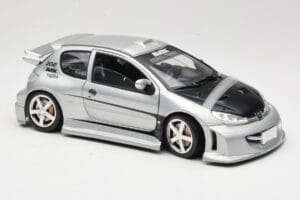 Peugeot 206 MTK Sudrabs Solido 1:18 1817 Metāls — attēls 6 no 8