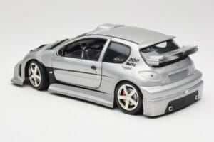 Peugeot 206 MTK Sudrabs Solido 1:18 1817 Metāls — attēls 7 no 8